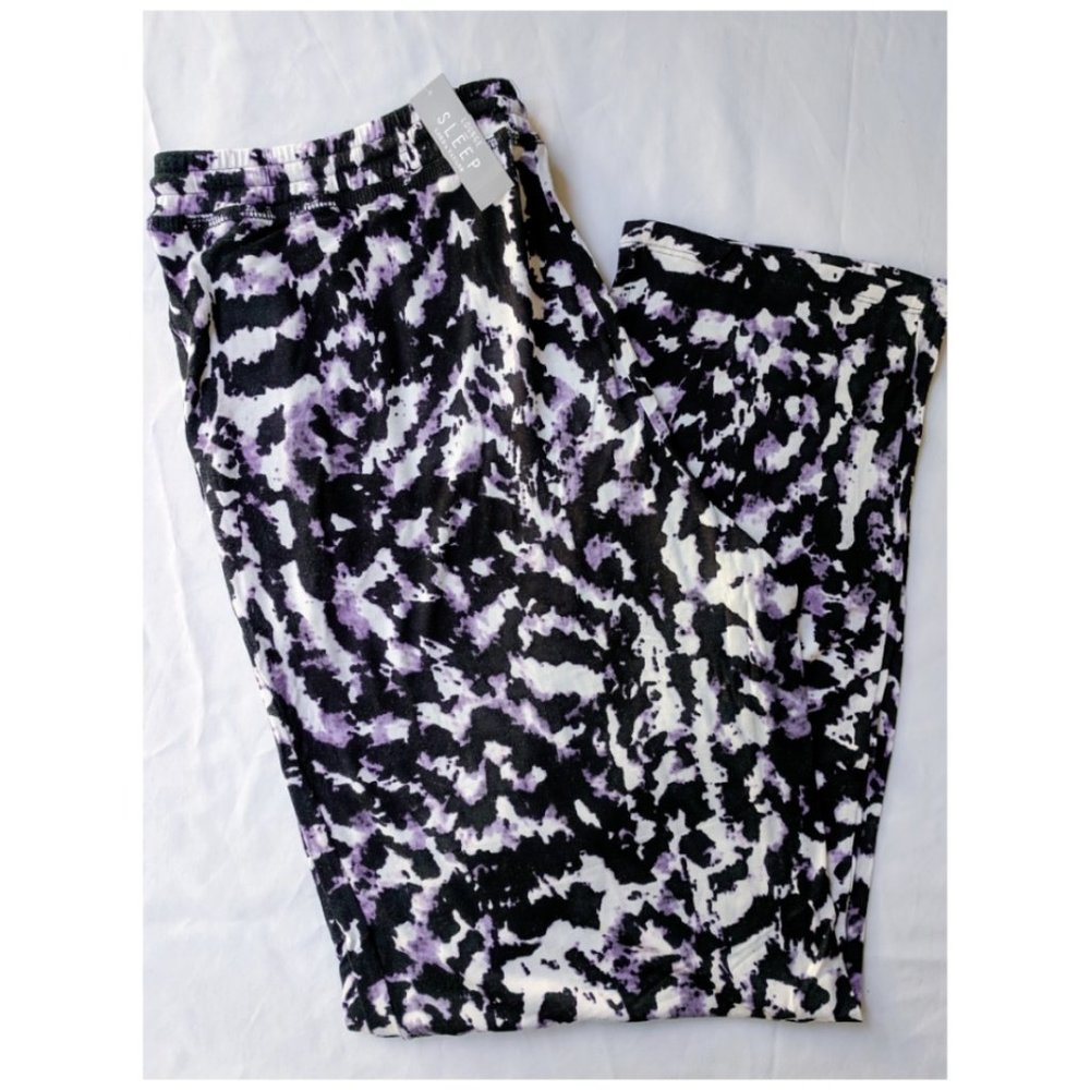 Lord & Taylor Lounge Sleep Pants Digital Smudge L